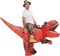 GOOSH Inflatable Dinosaur Halloween Costume Riding T Rex for Kids and Adults
